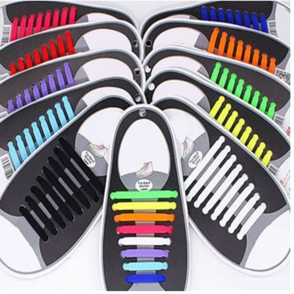 No-tie Shoe Laces (Adult Size, 5 colors)